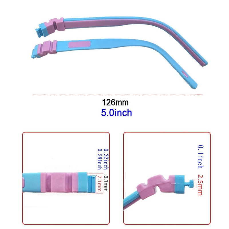 Glasses Replacement Leg Silicone Eyeglasses Arms Accessories Anti-Slip Child Glasses