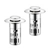 2-Pack Bathroom Sink Plug Replacement Pop Up Plugs for Wash