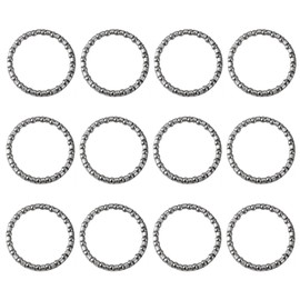 Oiieco Pack of 12 Bicycle Ball Bearings Bicycle Headset Ball Ring Spacer 40 mm Ball Ring Cage Bearings Swivel Ball Bearings for BMX Bicycles