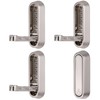 SYZOW Folding Coat Hooks, 4PCS Black Wall Hooks for Hanging