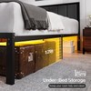 OLEVS Full Bed Frame with Headboard Metal Platform Bed Full