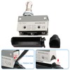 BAOMAIN Limit Switch TZ-7311, Panel Mount Roller Plunger Actuator, 1NO+1NC