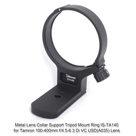 iShoot All Metal Lens Collar Mount, Tripod Mount Ring Compatible with Tamron 100-400mm f/4.5-6.3 Di VC USD(A035) Lens, Built-in ARCA-Swiss Fit Quick Release Plate for Arca Type
