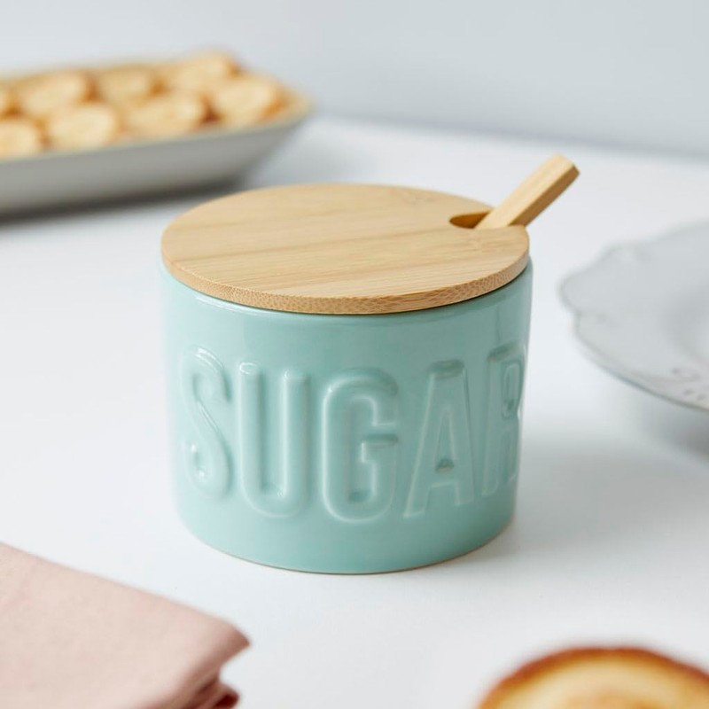 balvi Sugar Bowl Sugar Colour Turquoise Elegant Sugar Bowl for