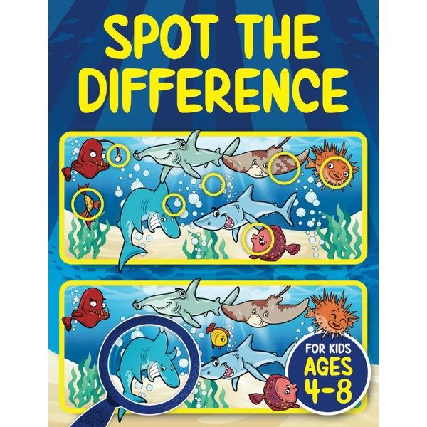 Spot the Difference Book for Kids ages 4-8: Seek and