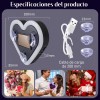 2pc Luz De Neón Con Forma De Corazón Led Inalámbrica