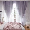 Loyala Star Curtains Double Layer Curtains Blackout Curtains for Bedroom