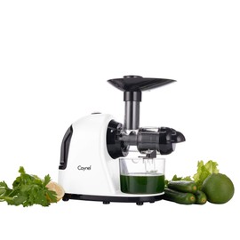 Caynel Slow Masticating Juicer with Quiet Motor, Slow Speed Juice Machine for High Nutrient Juice, Easy to Clean, With Safe Lock, Safe Chute, Reserve Function, Perfect for Wheatgrass
