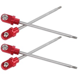 RC GTX Steel Shock Shafts with Rod Ends Fit for TRAXXA 1/5 X MAXX Truck(Red )