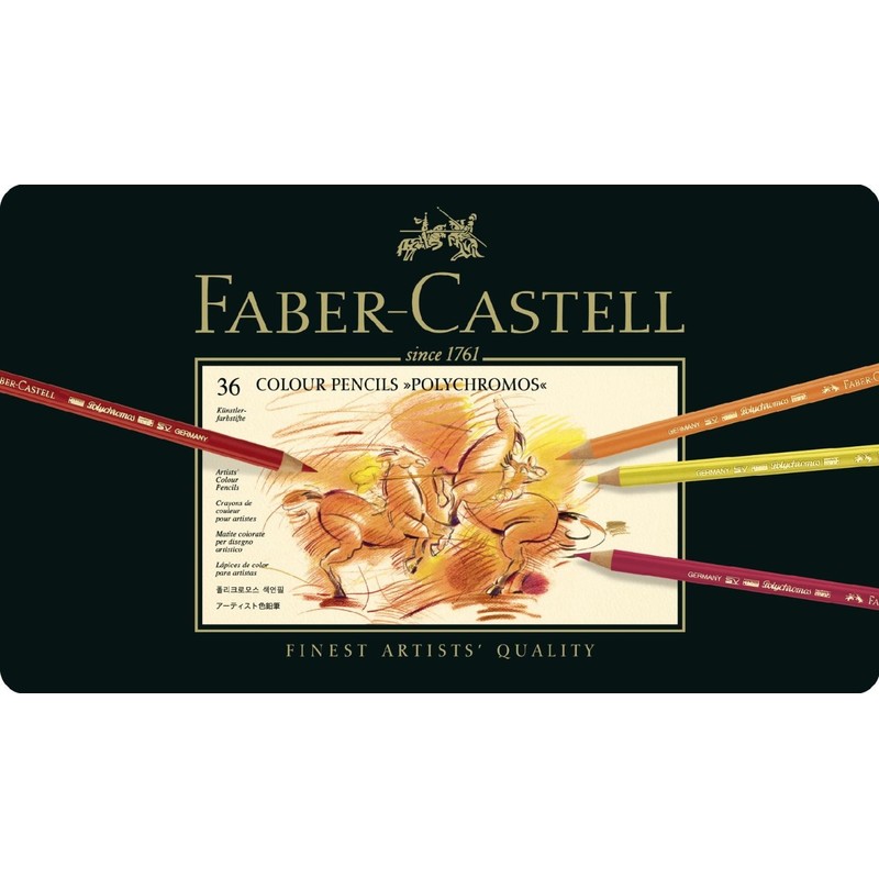 Faber-Castell 110036 Artist Colouring Pencil, 36 Metal Case (1, 36