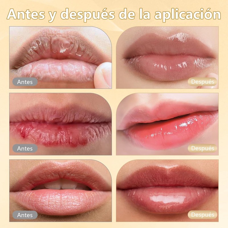 2PCS Labial Ajustable Por Ph Que Cambia De Color, Bálsamo
