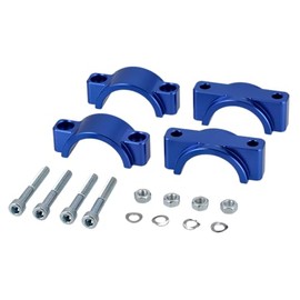 Set of CNC Mudguard Clamps with Screws, Blue Anodised for Simson S50, S51, S70, SR50, SR85