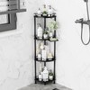 SWTYMIKI Corner Shower Caddy Standing - 4 Tier Stainless Steel