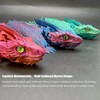QINGMIAO 3D Printed Dragon, Feathered Wyvern Dragon, 3D Printing Toys,