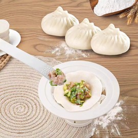 AIXXCUVQ User-Friendly Steamed Pastry Maker for Beautiful Baozi User-Friendly Bread Maker Can Easily Beautiful Flower Shaped, White Russian