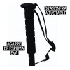 Bastones De Senderismo Aluminio 7075 Ajustables Plegables Color Negro