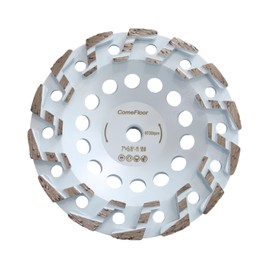 7 Inch Diamond Grinding Cup Wheel for Concrete & Masonry, High Performance Z-Segment Heavy Duty Grinder Wheel for Thinset Removing, 5/8"-11 Threaded