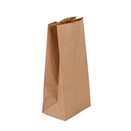 AME D'ESSENCE (#5-25 pcs) Kraft Brown Paper Bags Reusable Grocery Bags Great Gift Bag Recyclable Shopping Bags Lunch Snack Bags Size (5.5" L x 3.5" x 9.75"H)