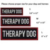FITZNORA 2 Pcs Reflective Therapy Dog Patch Set with Hook