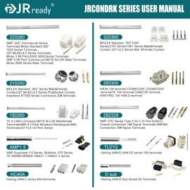JRready JRconDRK00A20-04 Terminal Removal Tool Kit - 20 Pcs Round/Flat Plug Terminal Extraction Tools for TE/Harting D-Sub Han Series,DIN 41612,Sumitono,JPT,MCP,Amphenol RT360,Molex Pin Extractor
