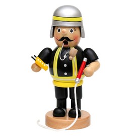Dekohelden24 Wooden smoker fireman (L x W x H): 9.5 x 8 x 19 cm.