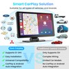 BIGASUO Wireless Carplay Screen for Car 4K Dash Cam, Apple