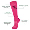 Zando Pink Soccer Softball Baseball Football Socks for Youth Girls