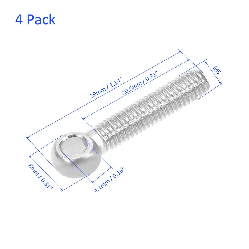 M METERXITY 4pcs Mechanical Shoulder Lift Eyebolt Rigging Chandelier Fence