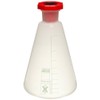 Azlon 541905-0500 Polypropylene 500mL Heavy Wall Autoclavable Erlenmeyer Flask with