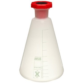 Azlon 541905-0500 Polypropylene 500mL Heavy Wall Autoclavable Erlenmeyer Flask with Stopper
