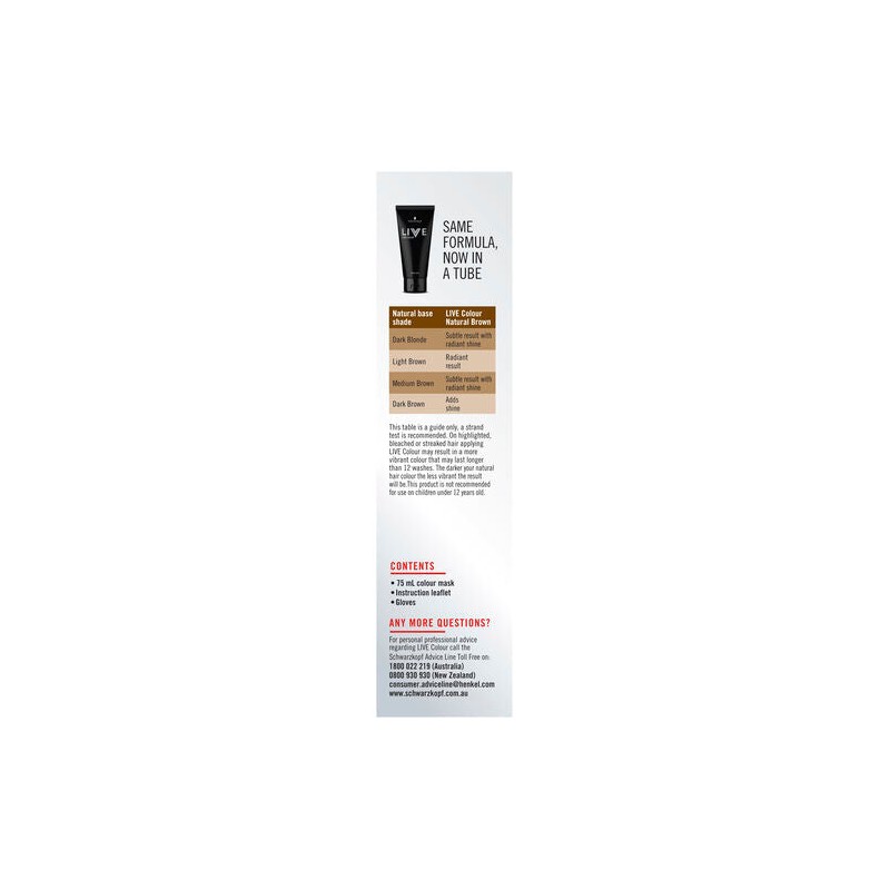 Schwarzkopf Live Colour Natural Brown 75ml