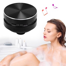 Annadue Bluetooth Speaker, Stereo Bass, Portable Wireless Bluetooth Speaker, Lightweight Small Speaker with Suction Cup for Bathroom, Car, Outdoor (Black)