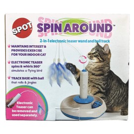 SPOT Spin Around Cat Track 2-in-1 Cat Toy, Multi (52120)