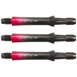 LSTYLE Dart Shafts: L-Shaft Carbon - Two Tone Ombre Gradient Stems - Red 260 in-Between Length