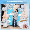Tingjoo 7.2 FT Round Backdrop Cover Blue Sky White Clouds