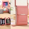 Bolso Bandolera Para TeléFono MóVil Con Pantalla TáCtil Para Mujer,Cartera