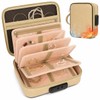 Fireproof Travel Jewelry Organizer Case with Lock & 6 Binder