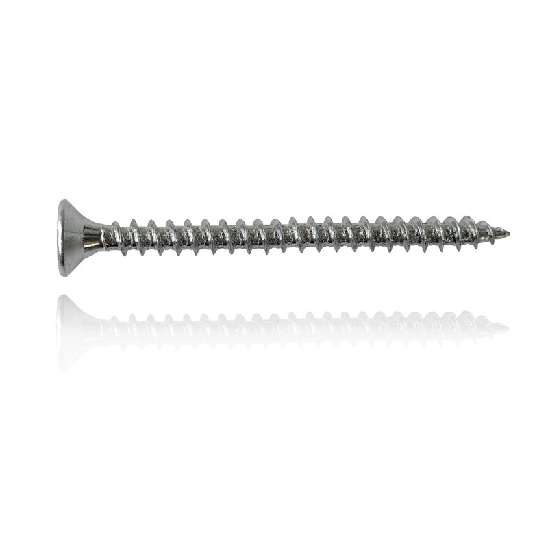 Box of 250pcs Wood Screws Zinc Plated M4 Long 2.5
