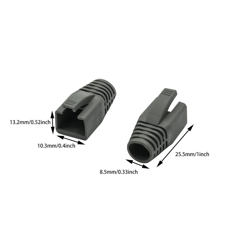 YIOVVOM Soft Plastic Ethernet RJ45 Cable Connector Boots Cover Network