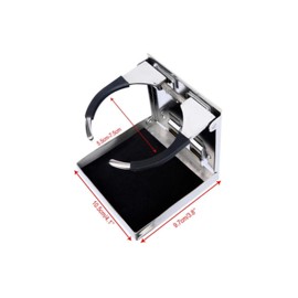 Akoleyer Universal Adjustable Cup Holder Stainless Steel Drink Bottle Holder Boat Car RV