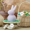 Luminara Easter Bunny Candle- Gentle Lavender 4.8" x 8"- Flameless