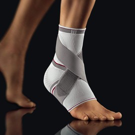 Bort 054100 Large Links Silver Select Ostabil Plus Active Sprunggelnk Bandage with Stabilisation Strap, Large, Silver