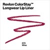 Revlon ColorStay Lipliner with Sharpener, Wines 080, 0.01 Ounce (28