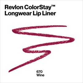 Revlon ColorStay Lipliner with Sharpener, Wines 080, 0.01 Ounce (28 g)