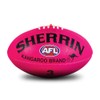 Sherrin Kangaroo Brand Synthetic AFL Football, Pink, Size 3