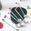 Angoily Set of 6 Christmas Spoons, Stainless Steel Coffee Spoons,