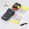YIXISI 15 Sets Waterproof Quick Connectors, Waterproof Electrical Cable Connector