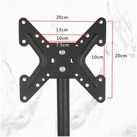 bimiti TV Stand with Mount 360 Degree Swivel TV Floor Stand Height Adjustable and Tilt Function Universal Floor TV Stand for 12 to 43 inches Flat Screen or Curved TVs Monitors Display Trolley Stand