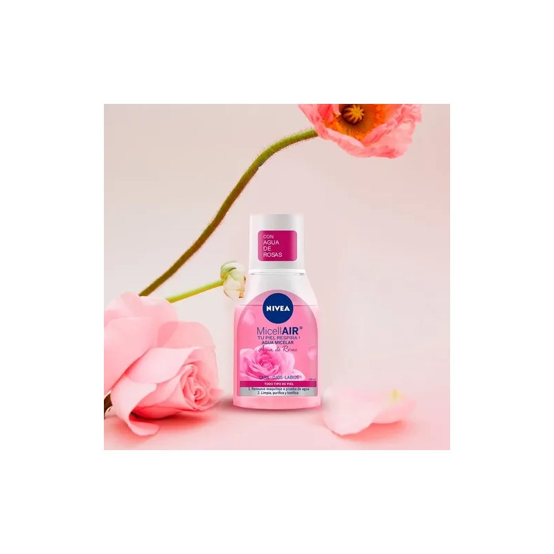 Agua Micelar Desmaquillante Nivea Agua De Rosas 100 Ml Mixta