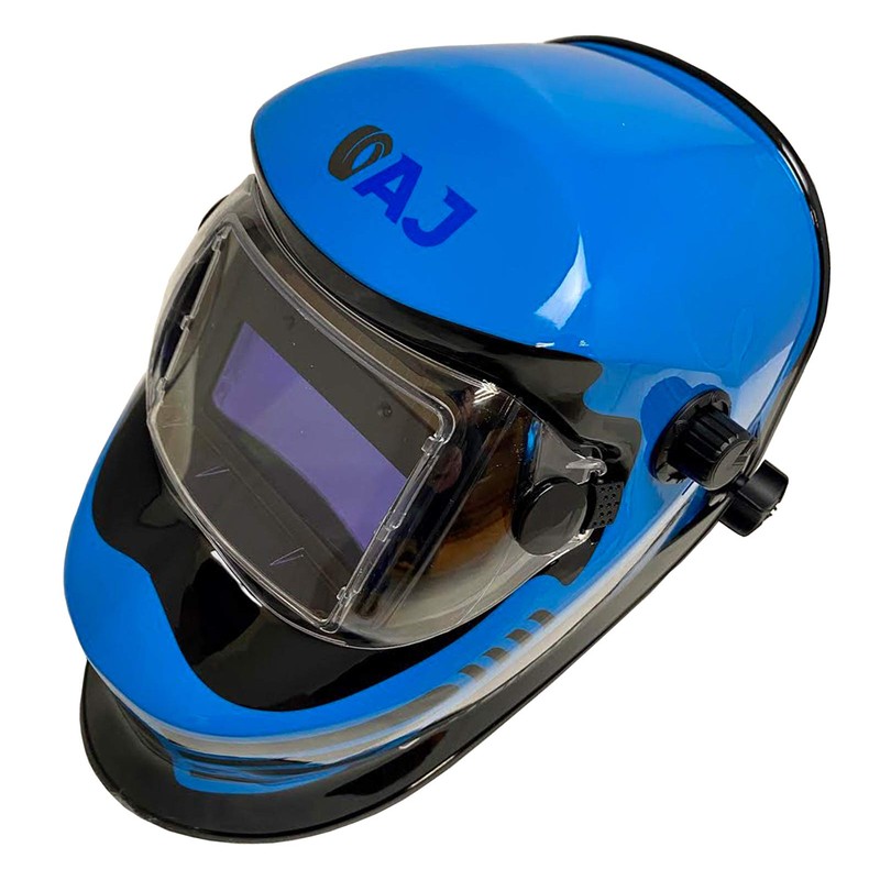 Autojack Welding Helmet Mask Blue Auto Darkening & Solor Powered